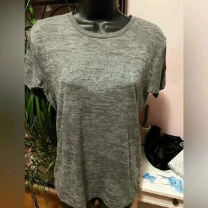 Zac Brown Band Short Sleeve Womens Sheer Gray Concert Tee Sz XL Stretchy